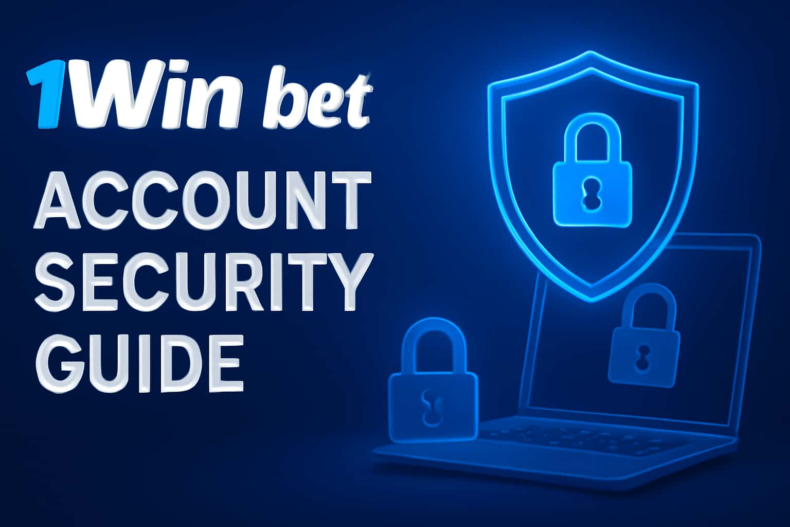 An informative scene illustrating account security concepts for 1Win bet.