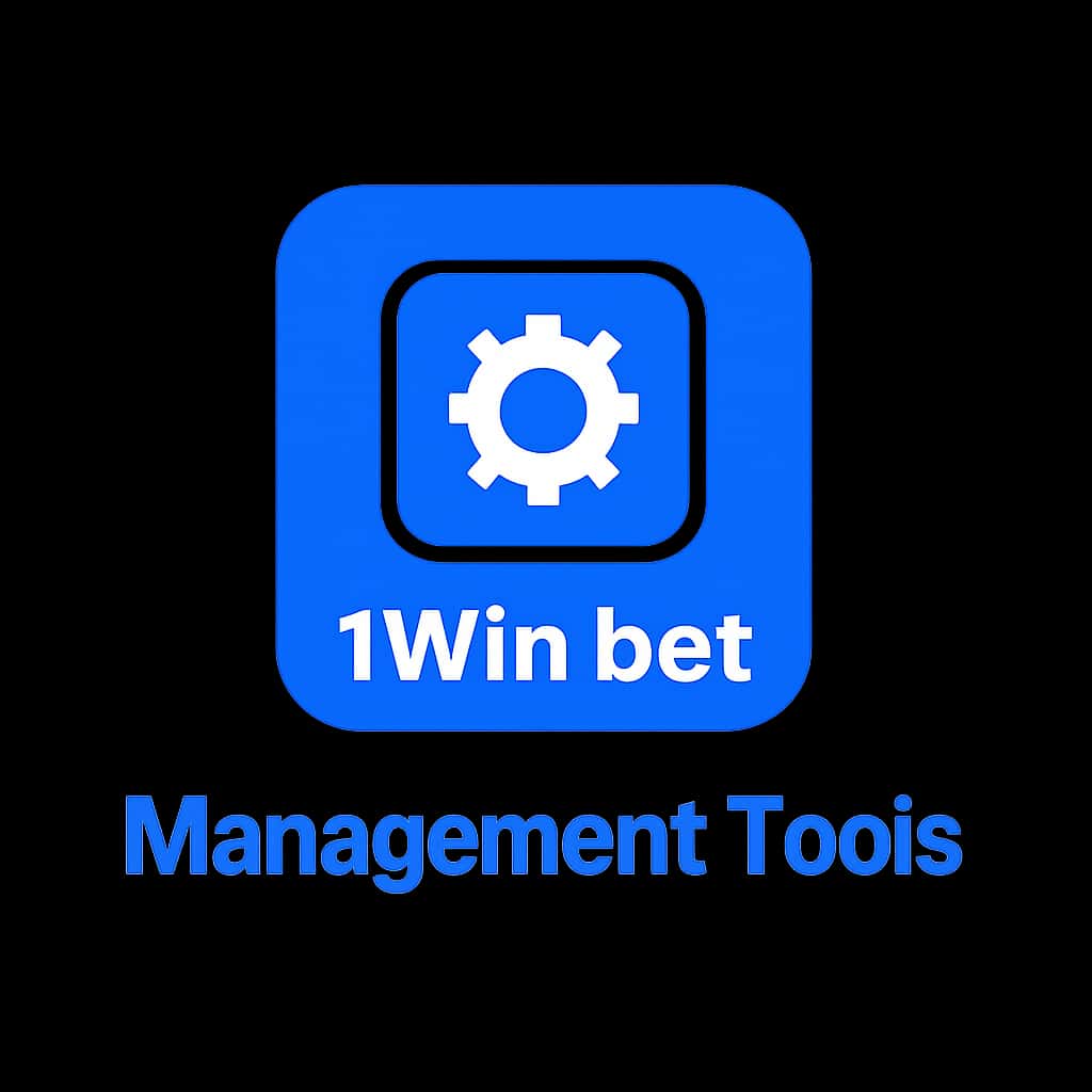 A professional badge representing 1Win bet Management Tools.