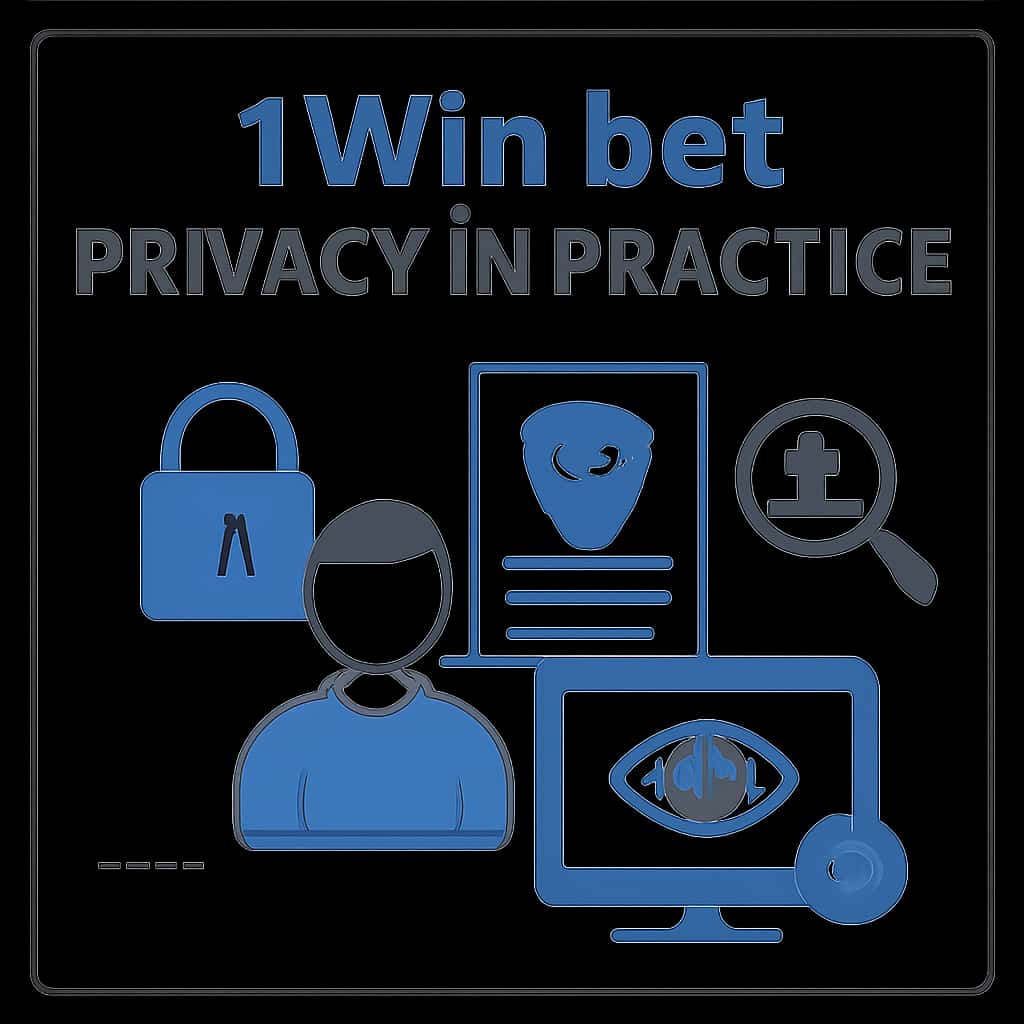 An educational diagram detailing privacy measures in 1Win bet.