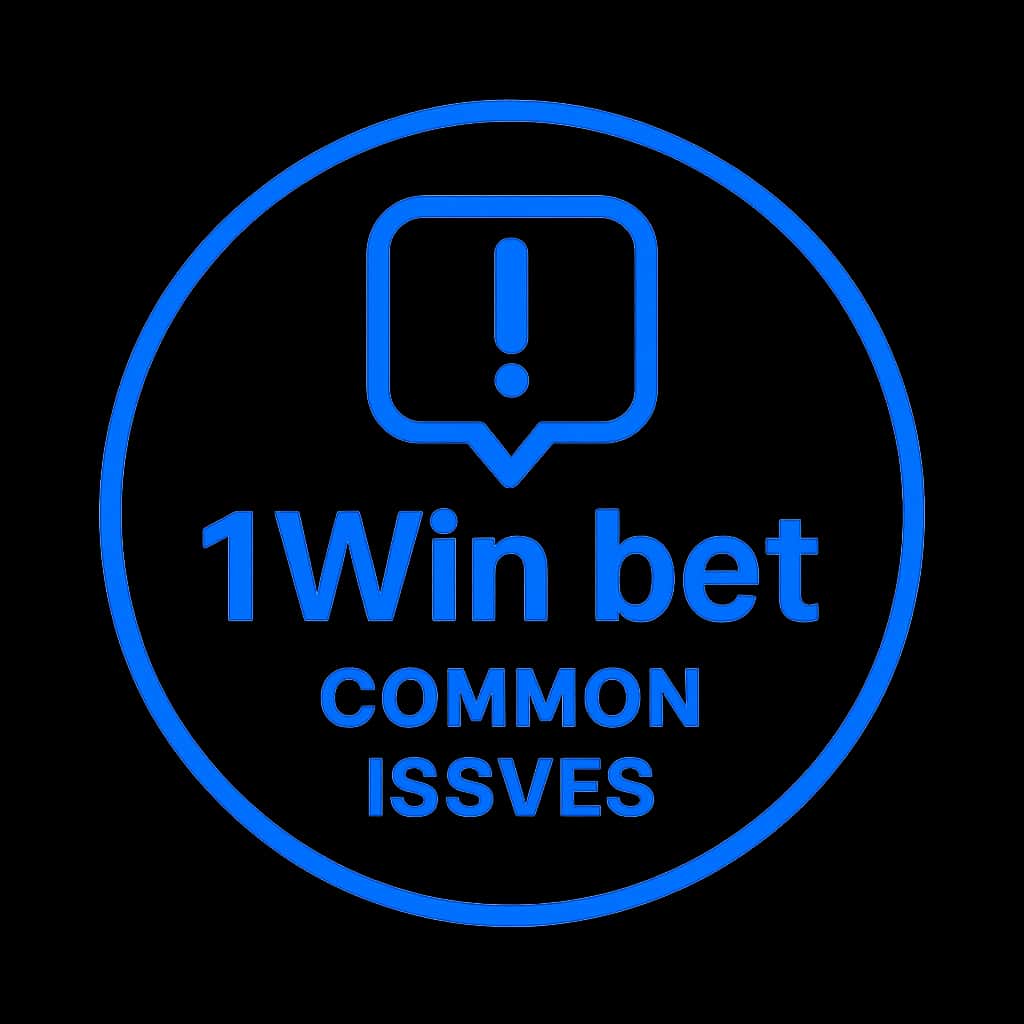 Icon representing common issues with the 1Win bet platform.