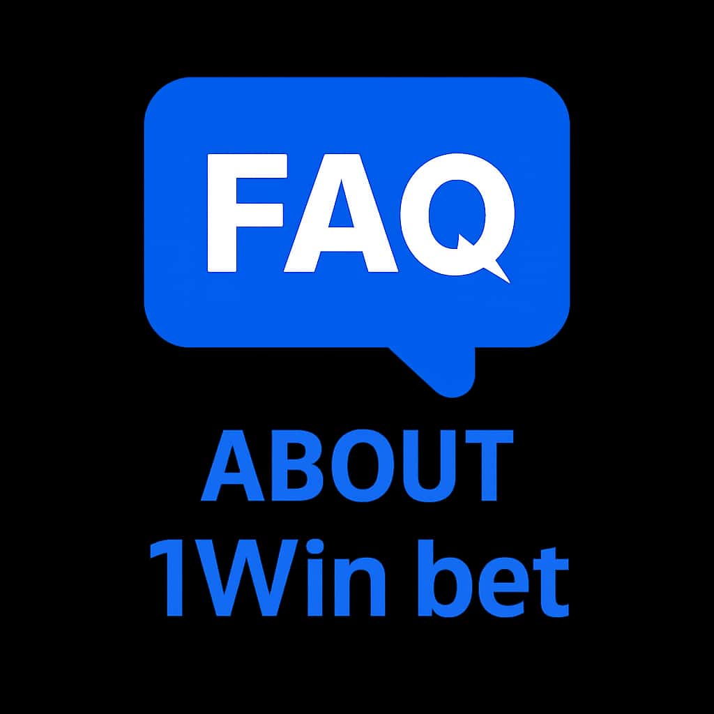 An icon representing FAQ About 1Win bet.