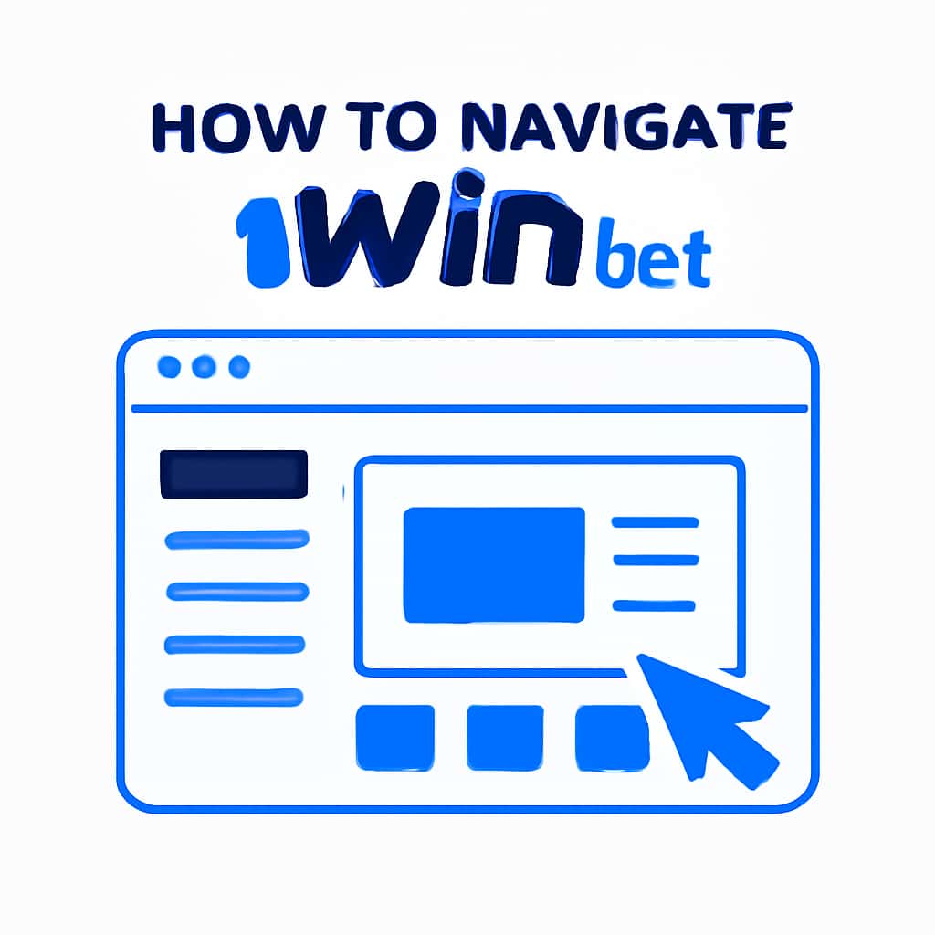 An educational illustration on navigating 1Win bet.