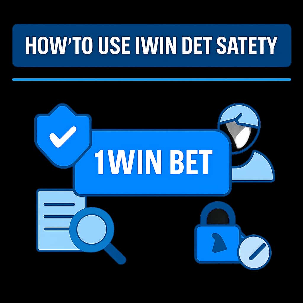 Illustration explaining How to Use 1Win bet Safely.